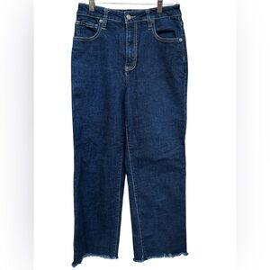 Oliver Logan Aberdeen Wide Leg Crop Jeans Women’s 28 Dark Wash Like New!